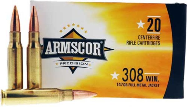 Armscor 308 Win 147gr, FMJ, 20rd Box