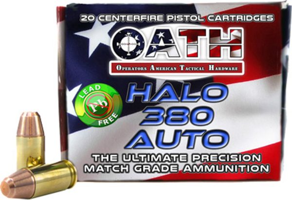 Oath Halo .380 ACP, 90 Gr, FMJ, 20rd/Box