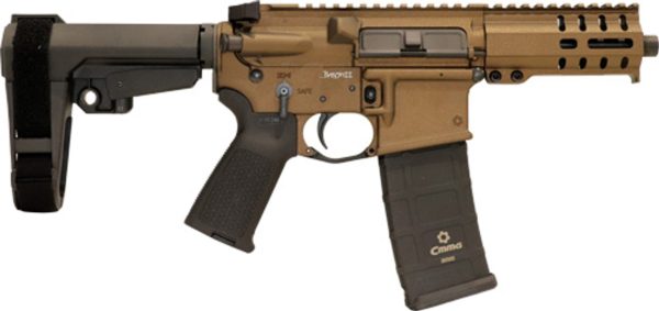 CMMG Banshee 300 MK4 9mm, 5" Barrel, Midnight Bronze, Black Magpul Grip, RipBrace, 33rd