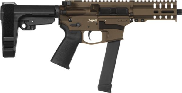 CMMG Banshee MKGS 9mm, 5" Threaded Barrel, Midnight Bronze, RipBrace, RML4 Hand Guard, Magpul Grip, 33rd