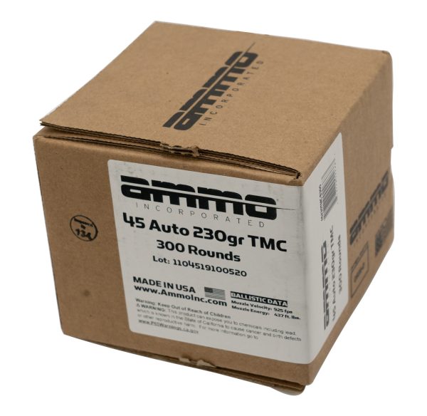 Ammo Inc .45 ACP, 230gr, TMC, Loose Pack, 300rd