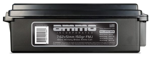 Ammo Inc 7.62x51mm NATO 150gr, FMJ, 120rd Ammo Can