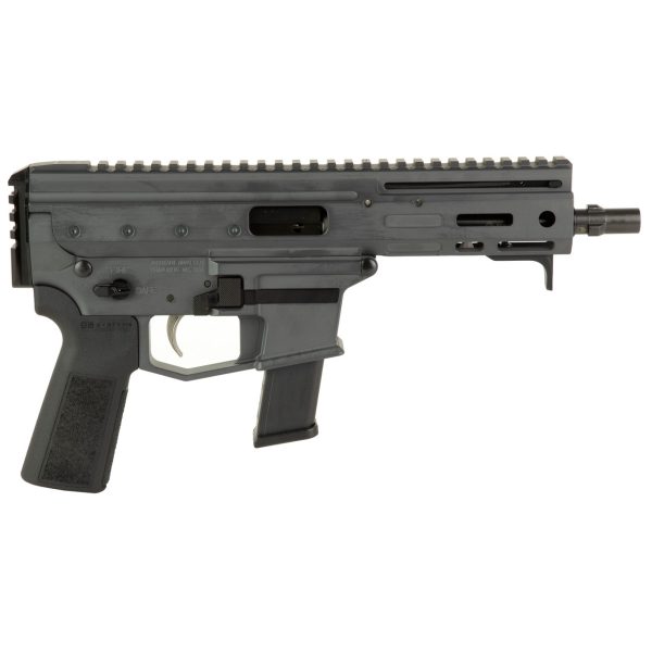 Angstadt MDP-9 Gen 2 9mm, 6" Threaded Barrel, Sniper Gray Cerakote, Black A5 Grip, 27rd