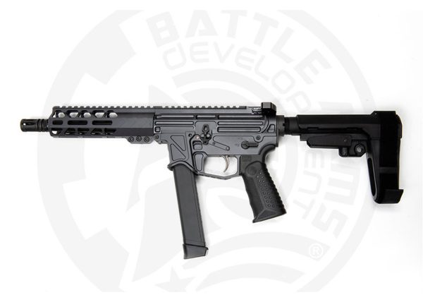 Battle Arms Development Xiphos 9P 9mm, 8" Barrel, SBA3 Brace, Battle Arms Grey, 33rd - Image 2