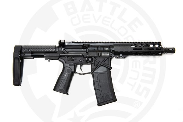 Battle Arms Development Silent Professional .300 Blackout, 7.5" Barrel, Tailhook Brace, Black, 30rd