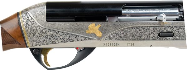 Benelli Legacy Executive Limited 20 Ga, 3" Chamber 28" Barrel, Walnut Furniture, Gold Quail/Dove Inlays, 3rd - Image 2