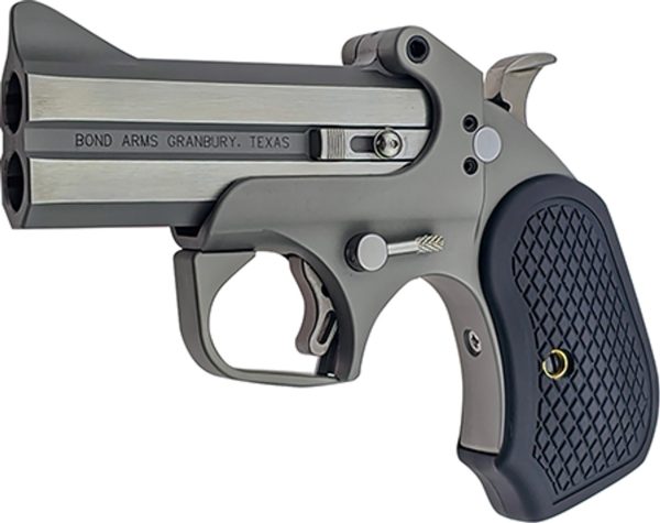 Bond Arms Rowdy XL, Derringer .410 Bore/45 Long Colt, 3.5" Barrel, 3" Chamber, Fixed Sights, Silver, 2rd - Image 2