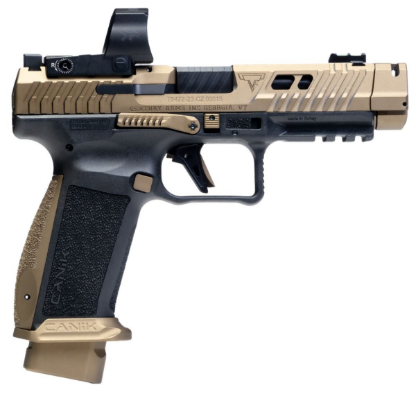 Canik TTI Combat 9mm, 4.6" Barrel, Bronze Cerakote, MeCanik MO3 Optic, 21rd