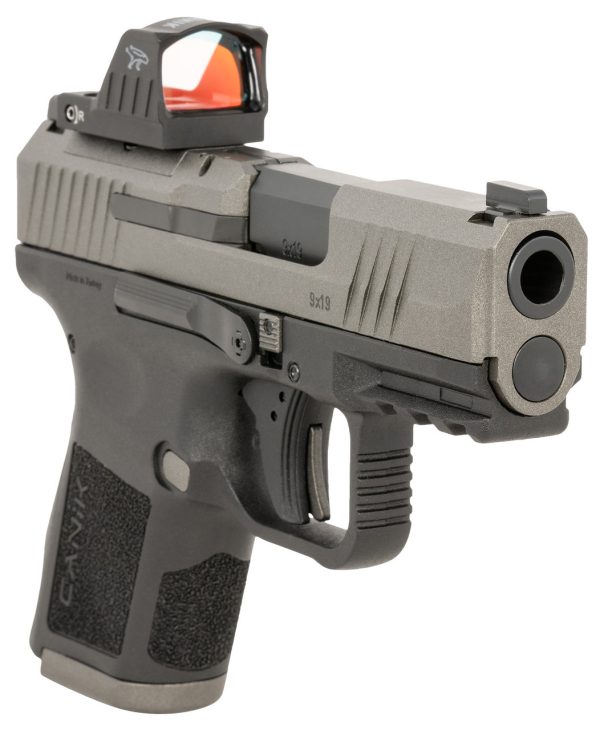 Canik METE MC9 Sports South Exclusive 9mm, 3.18" Barrel, Tungsten Cerakote Slide, Black Frame, MeCanik Red Dot, 15rd - Image 3