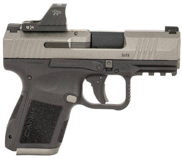 Canik METE MC9 Sports South Exclusive 9mm, 3.18" Barrel, Tungsten Cerakote Slide, Black Frame, MeCanik Red Dot, 15rd