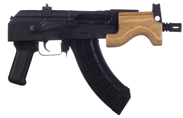 Century VSKA Micro Draco, 762X39, 6" Barrel, Black, Hardwood Handguard, 30rd