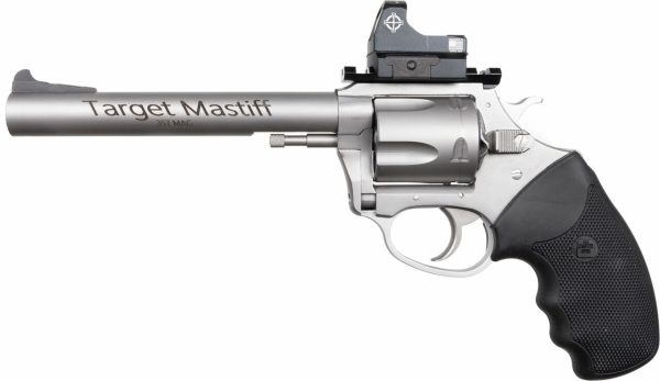 Charter Target Mastiff 357 Magnum, 6" Barrel, Black Grips, Includes Sightmark Micro Optic, 5rd