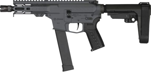 CMMG Banshee MKG 45 ACP, 5" Taper Threaded Barrel, Sniper Gray Cerakote, CMMG RipBrace, 13rd - Image 2