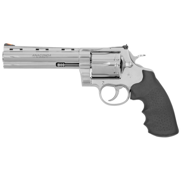 Colt Anaconda 44 Magnum, 6" Barrel, Stainless Steel, Black Hogue Grip, 6rd - Image 3