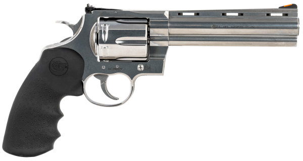 Colt Anaconda 44 Magnum, 6" Barrel, Stainless Steel, Black Hogue Grip, 6rd