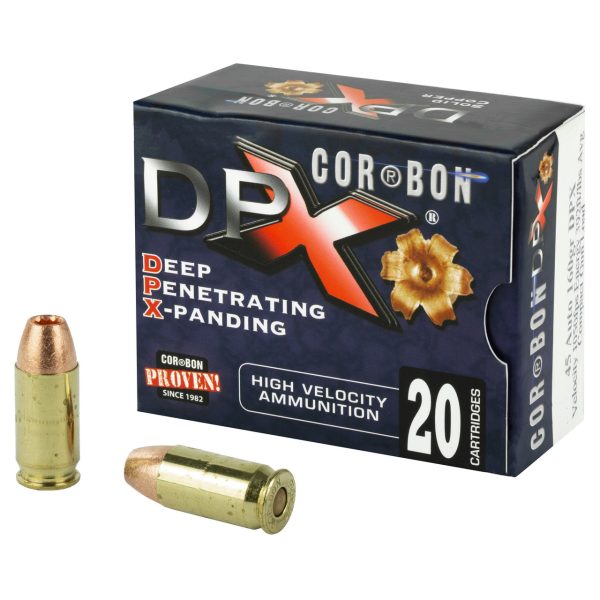 Cor Bon Hunter .45 ACP 160gr, Deep Penetrating X, 20rd Box