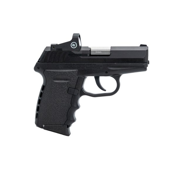 SCCY CPX-2 Red Dot 9mm 3.1" Barrel, Black Polymer Grip/Frame Grip, 10rd, Crimson Trace Red Dot