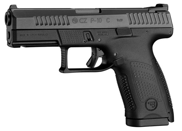 CZ P-10 C 9mm, 4" Barrel, Black, Interchangeable Backstrap, 15rd - Image 2