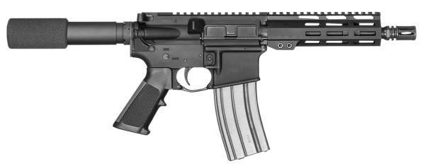 Del-Ton Lima AR-15 Pistol 5.56x45mm/223 Remington, 7.5" Barrel, Black, Buffer Tube, 30rd