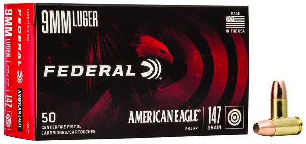 Federal Standard 9mm Full Metal Jacket 147gr, 50Box, 1000 FPS