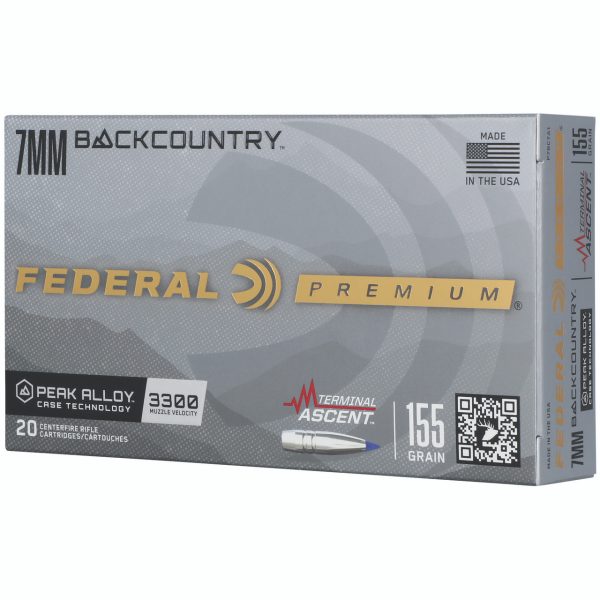 Federal Premium 7mm Backcountry, 155gr, Terminal Ascent, 20rd Box