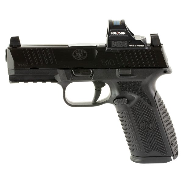 FN 510 MRD 10mm, 4.1" Barrel, Black, Holosun 407C Red Dot Sight, 10rd - Image 2