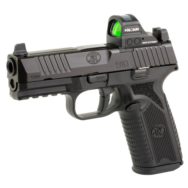 FN 510 MRD 10mm, 4.1" Barrel, Black, Holosun 407C Red Dot Sight, 10rd - Image 3