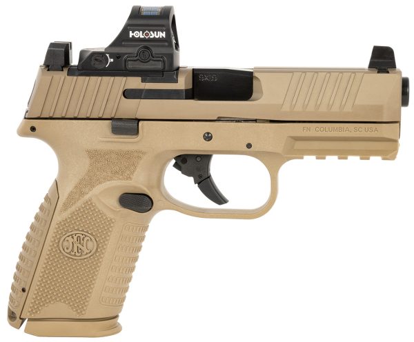 FN 509M MRD 9mm, 4" Barrel, Flat Dark Earth, Holosun 407C Red Dot Sight, 10rd