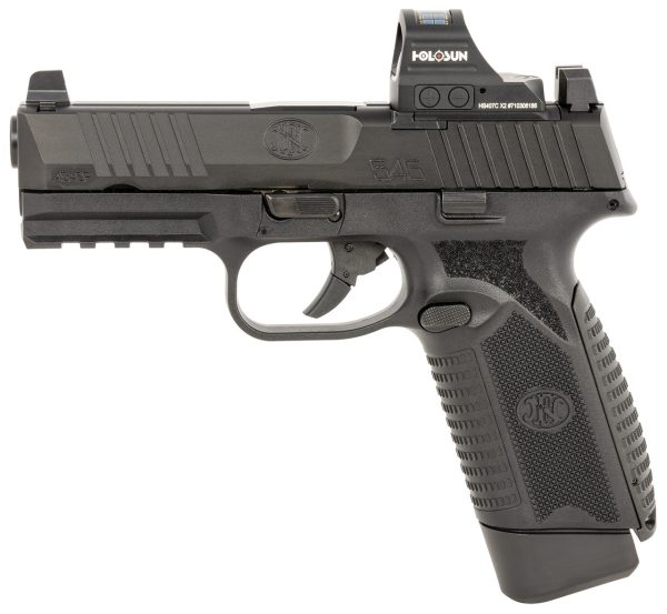 FN 545 MRD 45 ACP, 4.1" Barrel, Black, Holosun 407C Red Dot, 15rd - Image 2