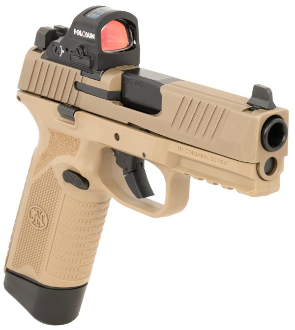 FN 545 MRD 45 ACP, 4.1" Barrel, Flat Dark Earth, Holosun 407C Red Dot Sight, 10rd - Image 3