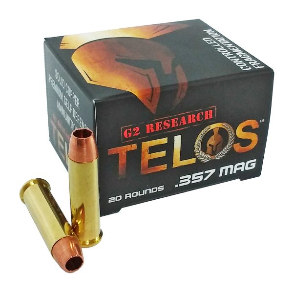 G2 Research Telos 357 Magnum, 105gr, Lead Free Copper, 20rd Box