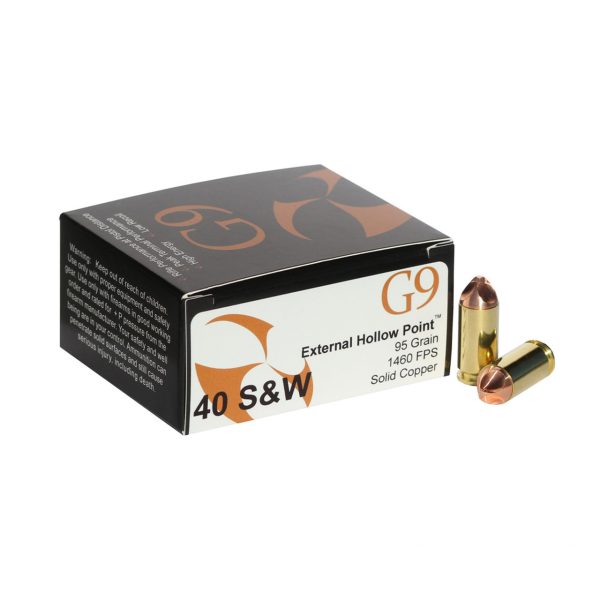 G9 .40 S&W, 95gr, External Hollow Point, 20rd Box