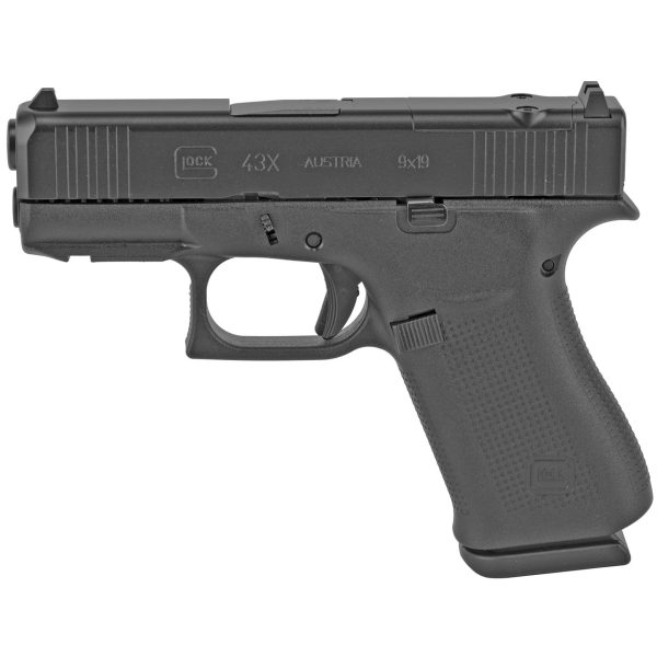 Glock G43X MOS 9mm, 3.41" Barrel, Black, Optic Ready, Polymer Frame, 10rd - Image 2