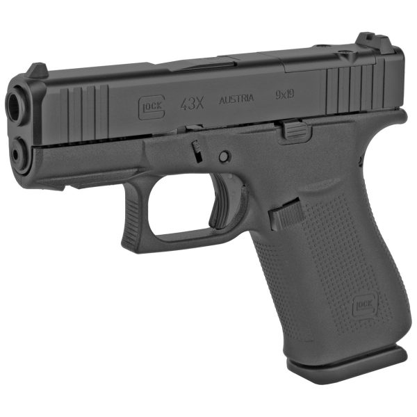 Glock G43X MOS 9mm, 3.41" Barrel, Black, Optic Ready, Polymer Frame, 10rd - Image 3