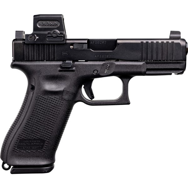 Glock 45 MOS Gunsite 9mm, 4.02" Barrel, Holosun 509T-AG, Suppressor Height Sights, 17 Rd