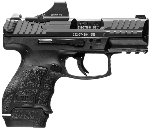 HK VP9SK 9mm, 3.39" Barrel, Black, Includes Holosun SCS Sight, 10rd