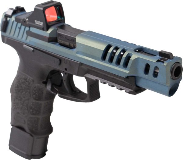 HK VP9 Match 9mm, 5.51" Barrel, Northern Lights Slide, Black Frame, Holosun SCS Reflex Sight, 20rd - Image 4