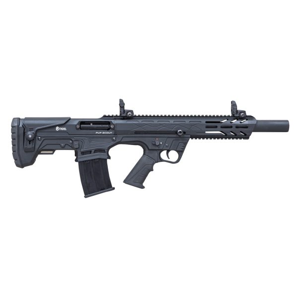 Citadel Pup Scout 12 Ga, 3" Chamber 18" Barrel, Black, Bullpup Stock, 5rd