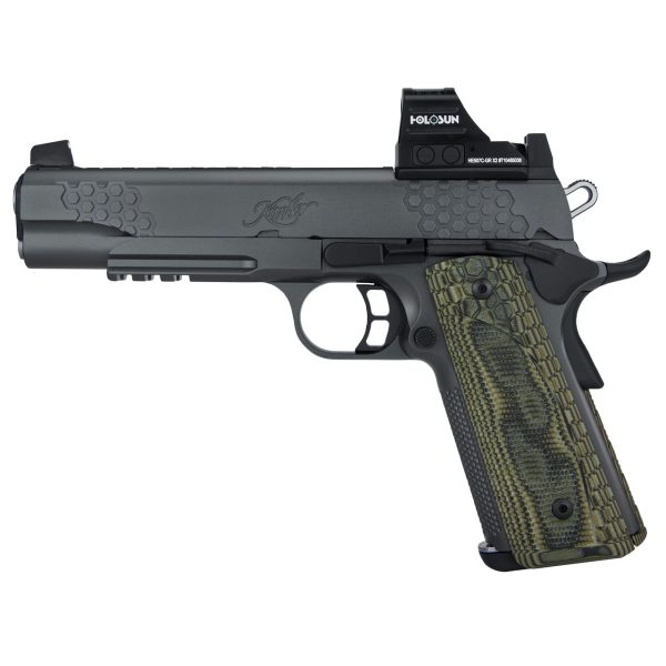 Kimber America 45 ACP, 5" Barrel, Black, Holosun Optic, G10 Grip, 8rd