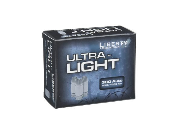 Liberty Ammunition Ultra-Light .380 ACP, 50gr, Deep Cavity Projectile, 20rd