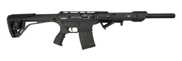 LKCI AR-12 12 Ga, 20" Barrel, Includes Flip-Up Sights, Black