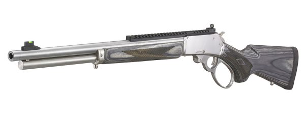 Marlin 1895 SBL Series 45-70 Government, 19.1" Threaded Barrel, Gray Laminate Furniture, Stainless Rec, 6rd - Image 4