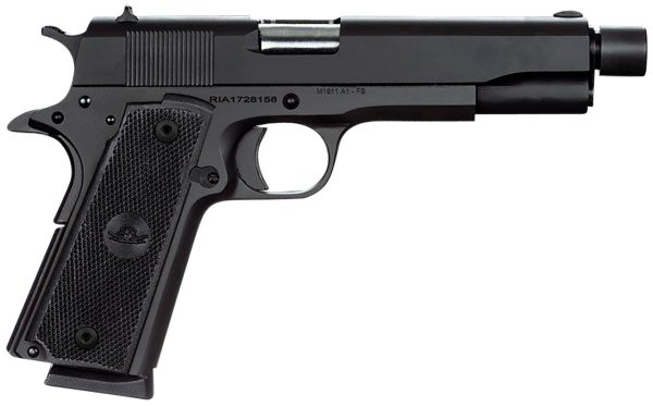 Rock Island GI 45 ACP, 5" Threaded Barrel, Black, Fixed Sights, 8rd - Image 2