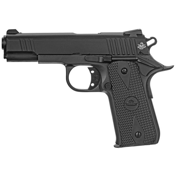 Rock Island Baby Rock GI 380 ACP, 3.75" Barrel, Black, Rubber Grip, 7rd - Image 2