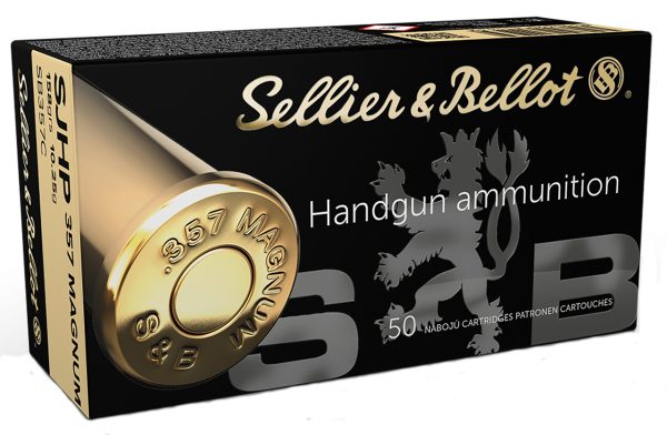 Sellier & Bellot 357 Magnum, 158gr, Semi Jacketed Hollow Point, 50rd Box