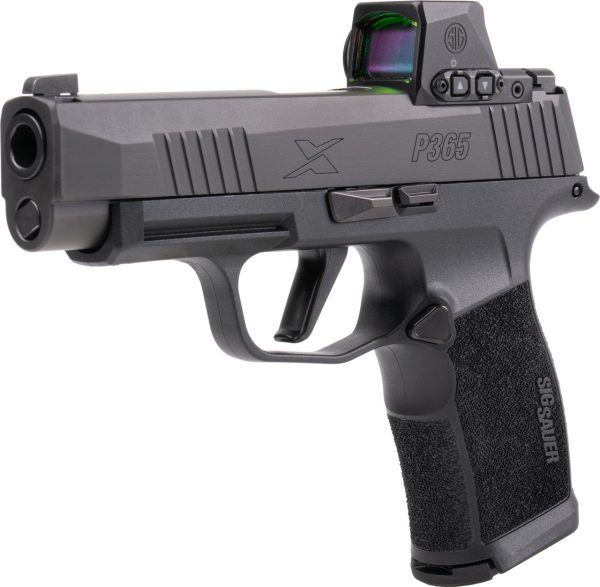 Sig Sauer P365 9mm, 3.7" Barrel, Black, Romeo-X Optic, 10rd - Image 3