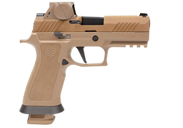 Sig Sauer M18 X-Series 9mm, 3.9" Barrel, Coyote Tan, ROMEOM17 Sight, 21rd