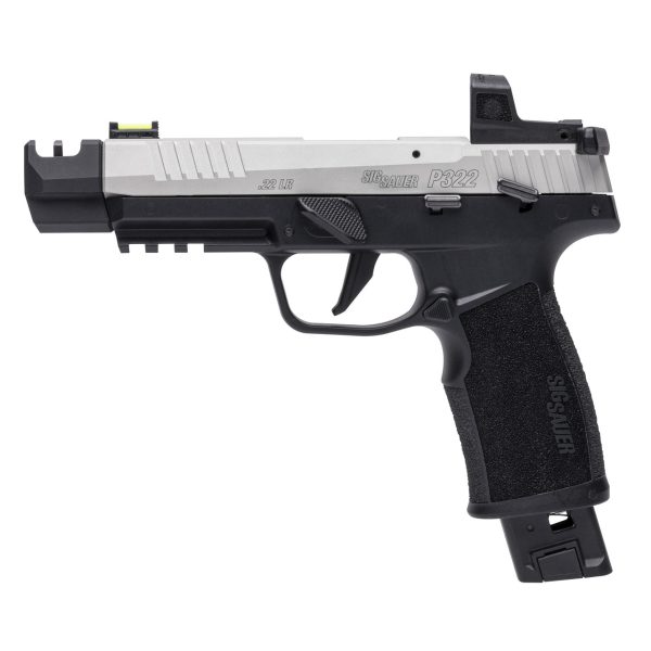 Sig Sauer P322 Compact 22 LR, 4" Barrel, Silver/Black Frame, ROMEO Zero Red Dot, 25rd - Image 2