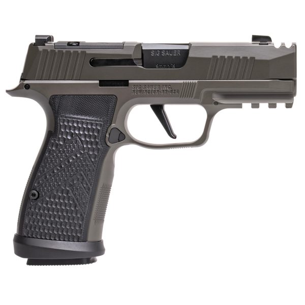 Sig Sauer P365 AXG Legion 9mm, 3.1" Barrel, Gray Cerakote, Optic Ready, 17rd