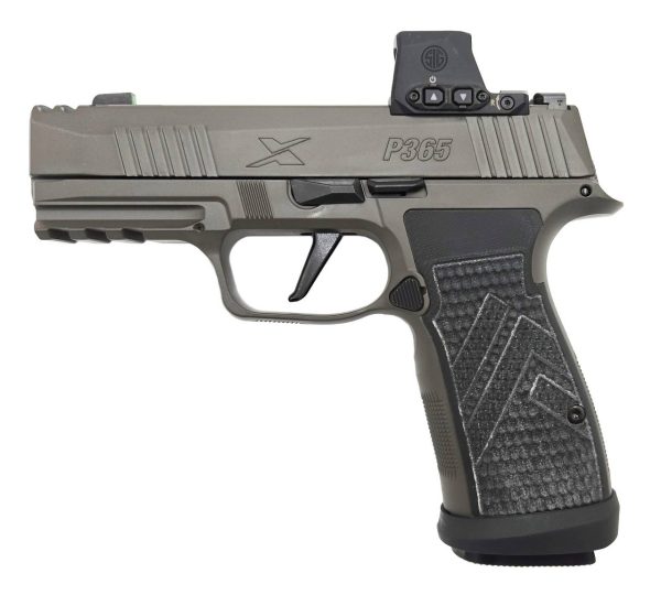 Sig Sauer P365 AXG Legion 9mm, 3.1" Barrel, Gray, Romeo X Red Dot, 17rd - Image 2